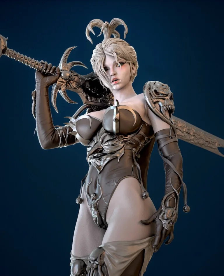 Warrior Lady STL