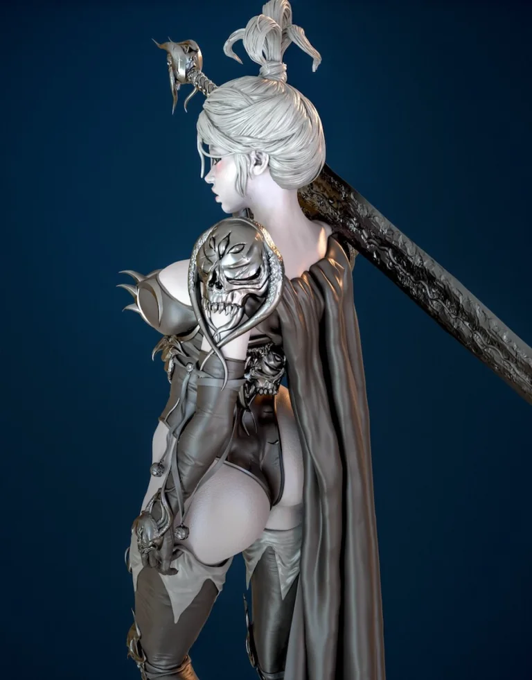 Warrior Lady STL