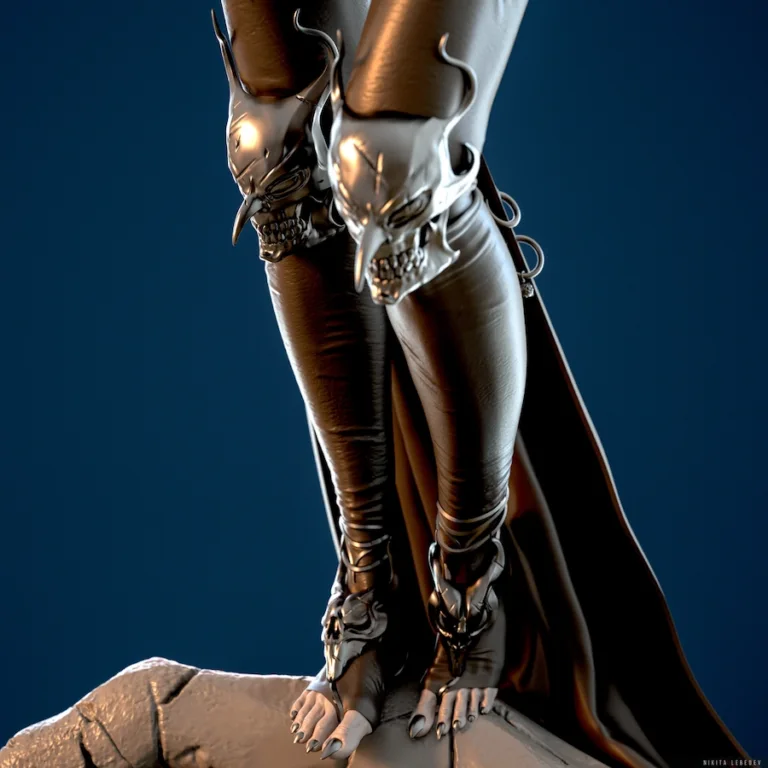 Warrior Lady STL - Fantasy