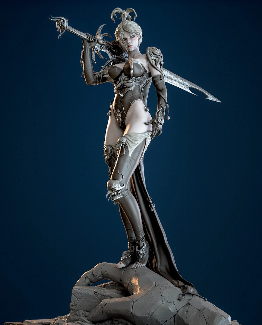 Warrior Lady STL Cover