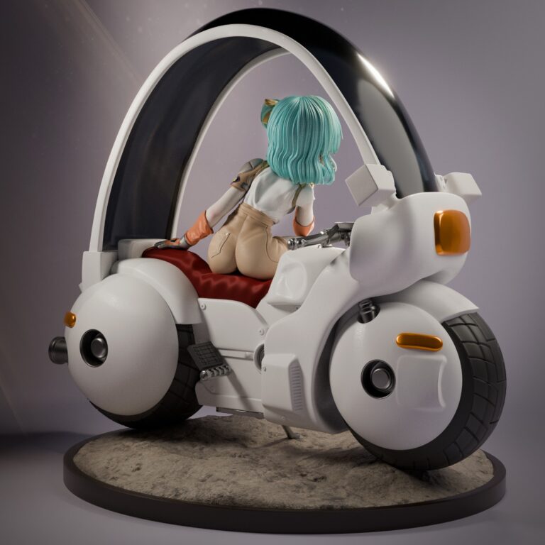 Bulma STL Diorama - Dragon Ball