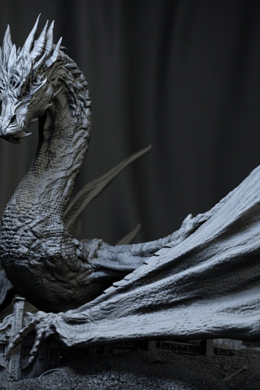 Dragón Smaug sentado