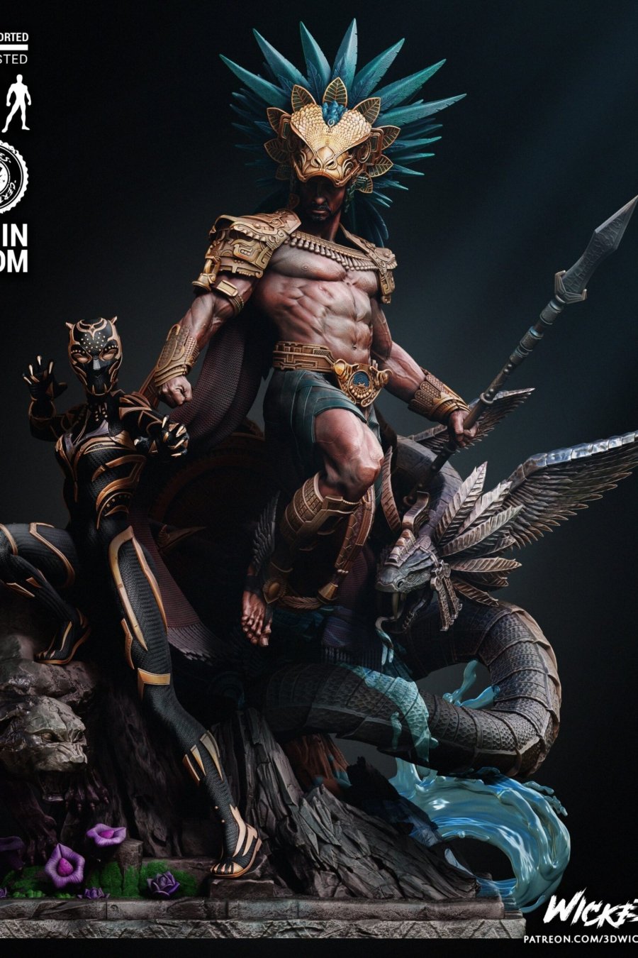Black Panther and Namor Diorama + Bust - Marvel