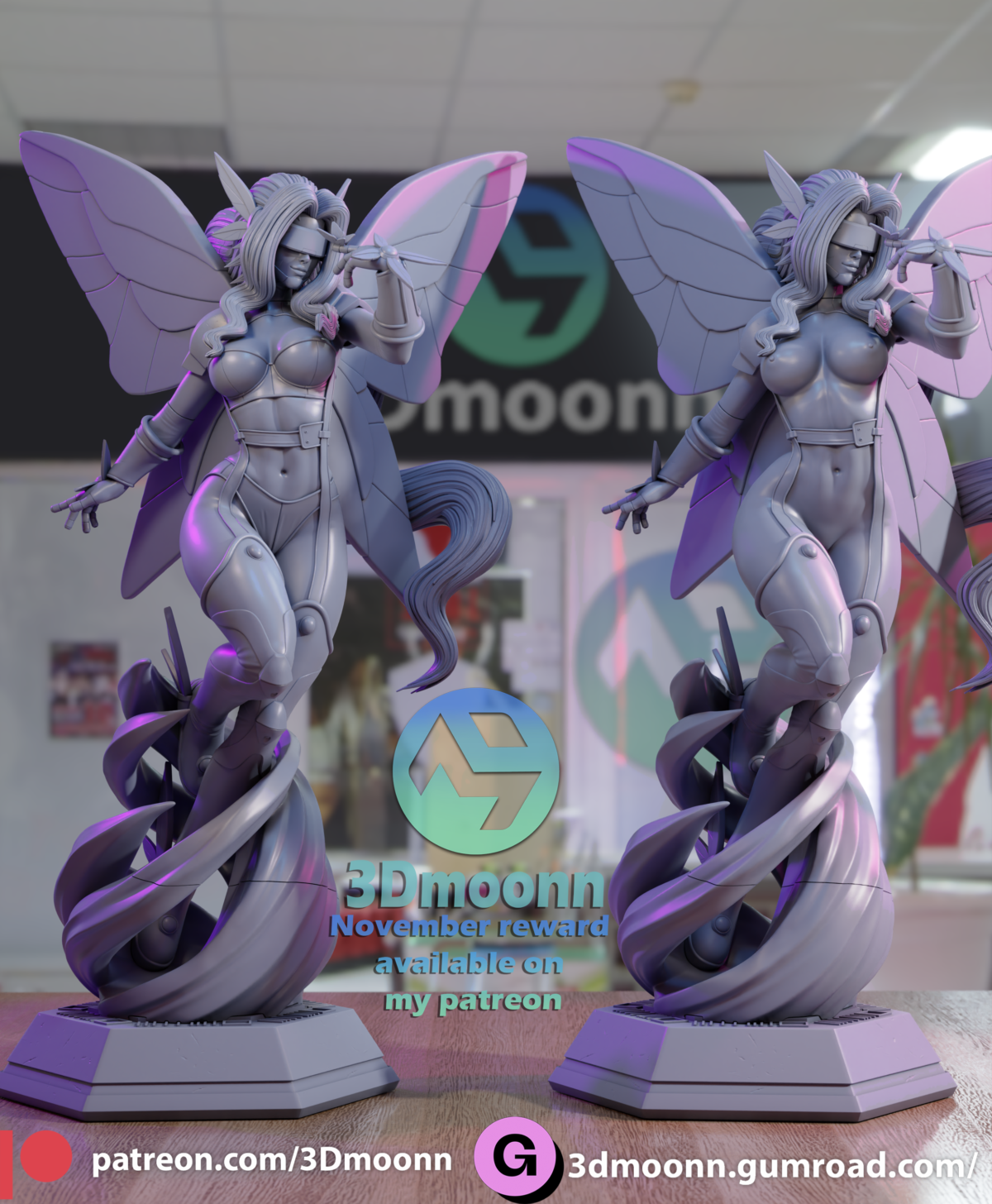 Kazemon en Resina Gris