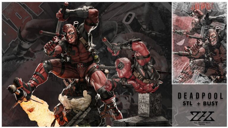 Deadpool + Extras + Bust - Marvel