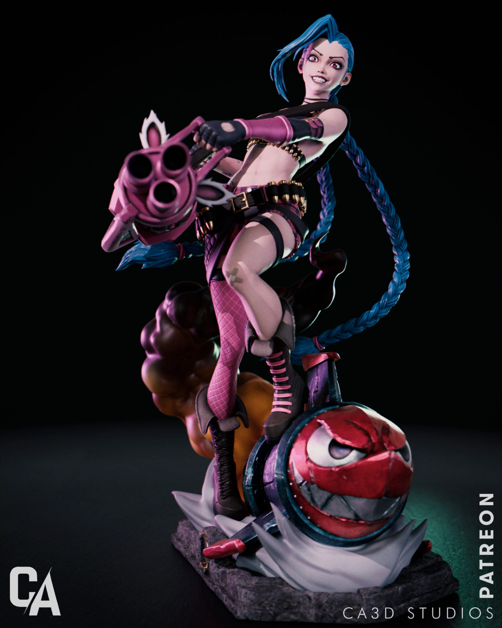 Jinx STL + Bust - League of Legends