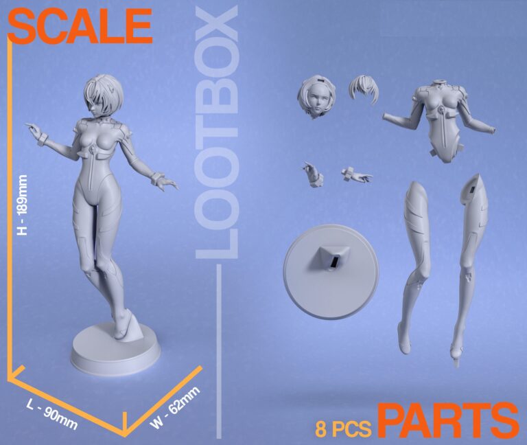 Rei Ayanami - Neon Genesis Evangelion - STL Files