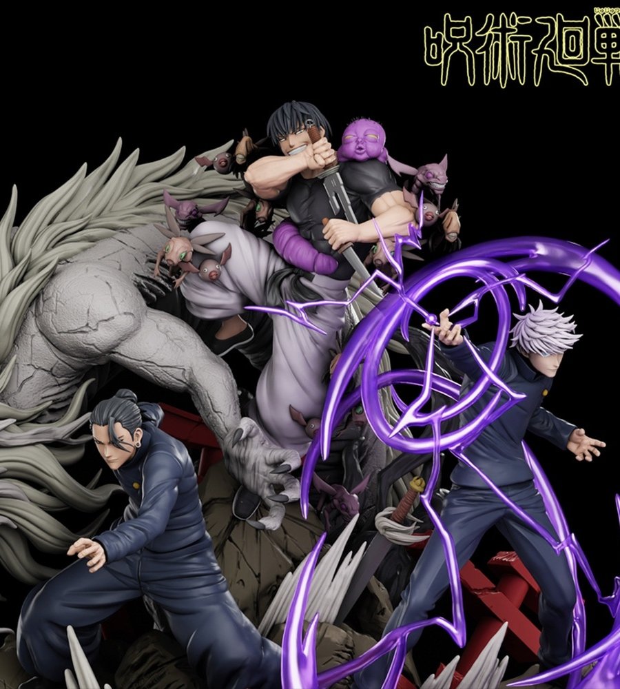 Gojo, Geto y Toji Diorama - Jujutsu Kaisen - STL Files