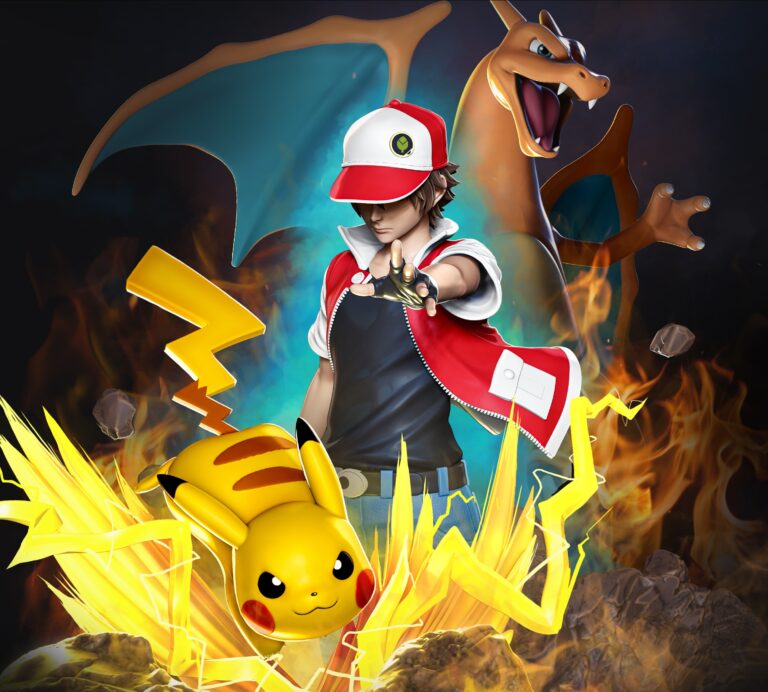 Red, Pikachu y Charizard + Busto - Pokemon - STL Files