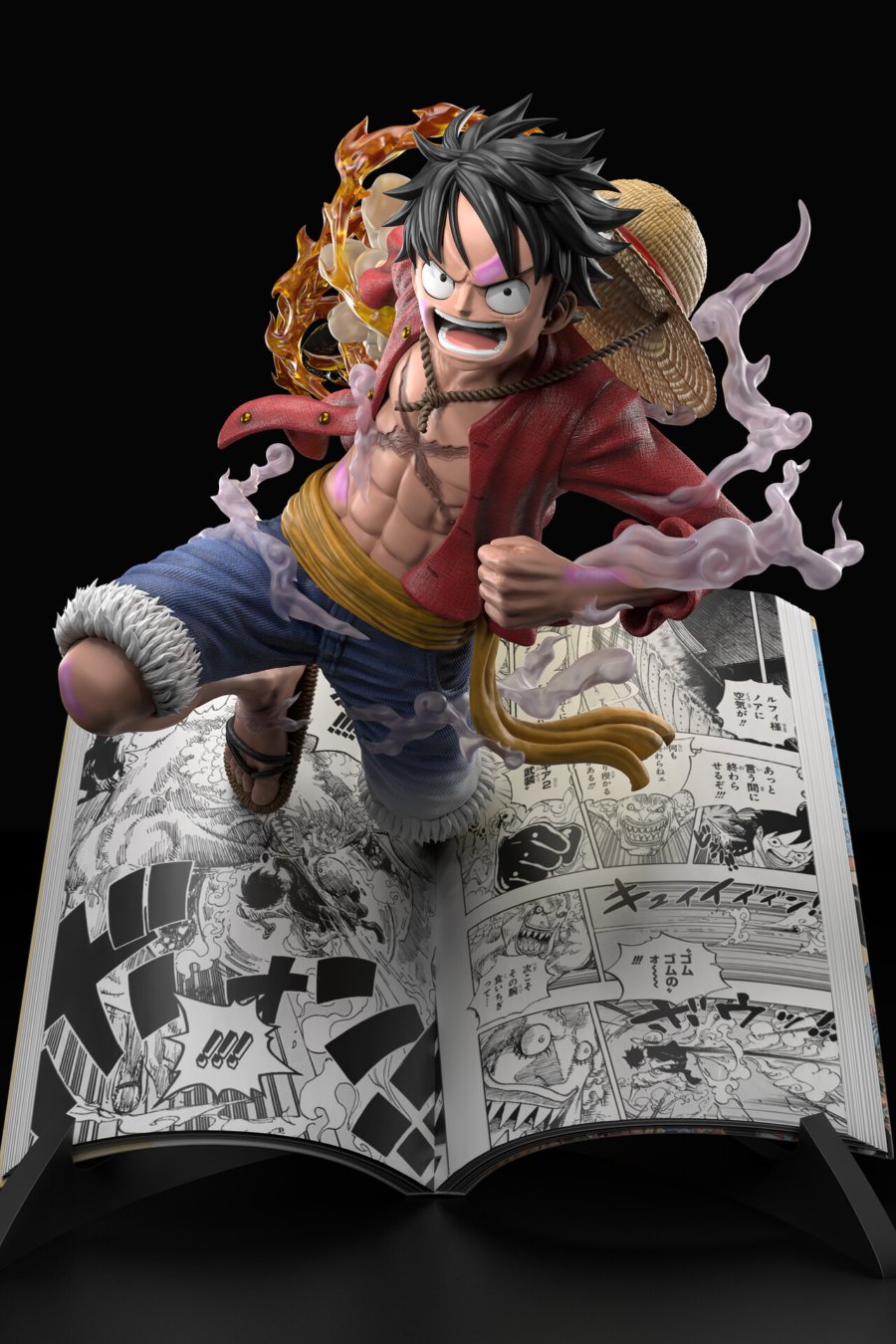 Monkey D. Luffy on Book - One Piece - STL Files