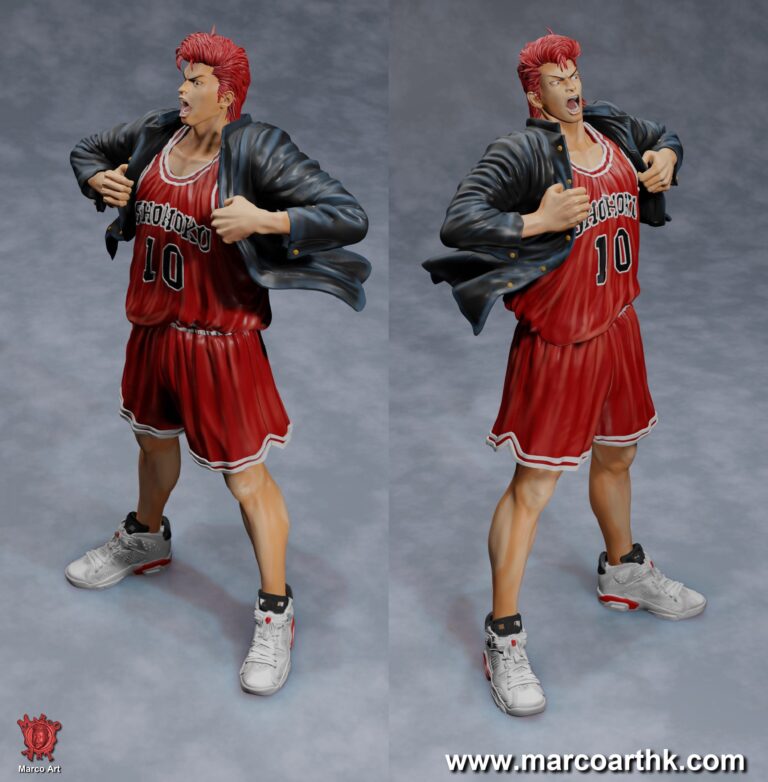 Hanamichi Sakuragi - Slam Dunk - STL Files - STL Forge