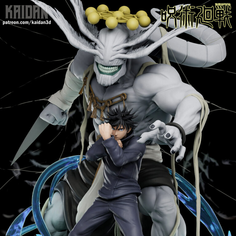Megumi Fushiguro y Mahoraga - Jujutsu Kaisen - STL Files