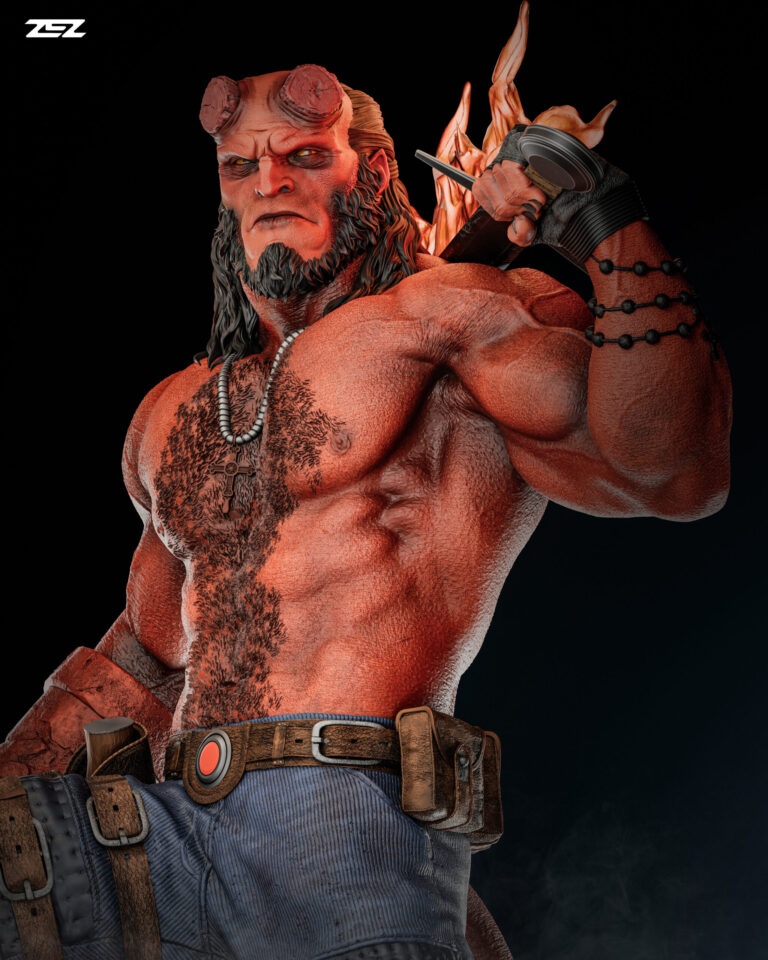 Hellboy + Busto - Dark Horse - STL Files - STL Forge