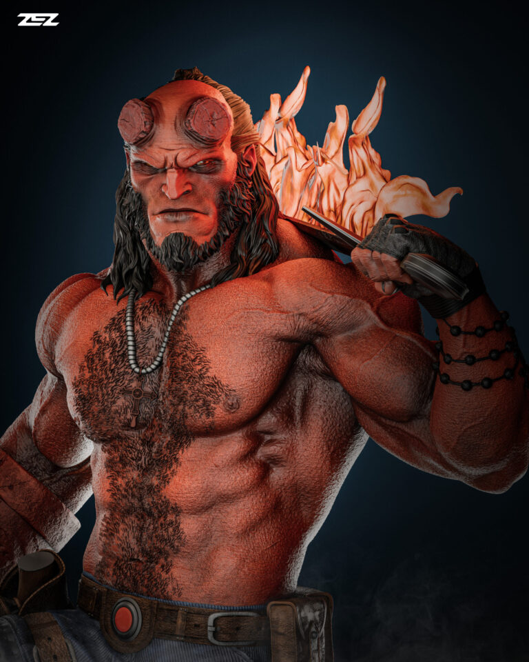 Hellboy + Busto - Dark Horse - STL Files - STL Forge