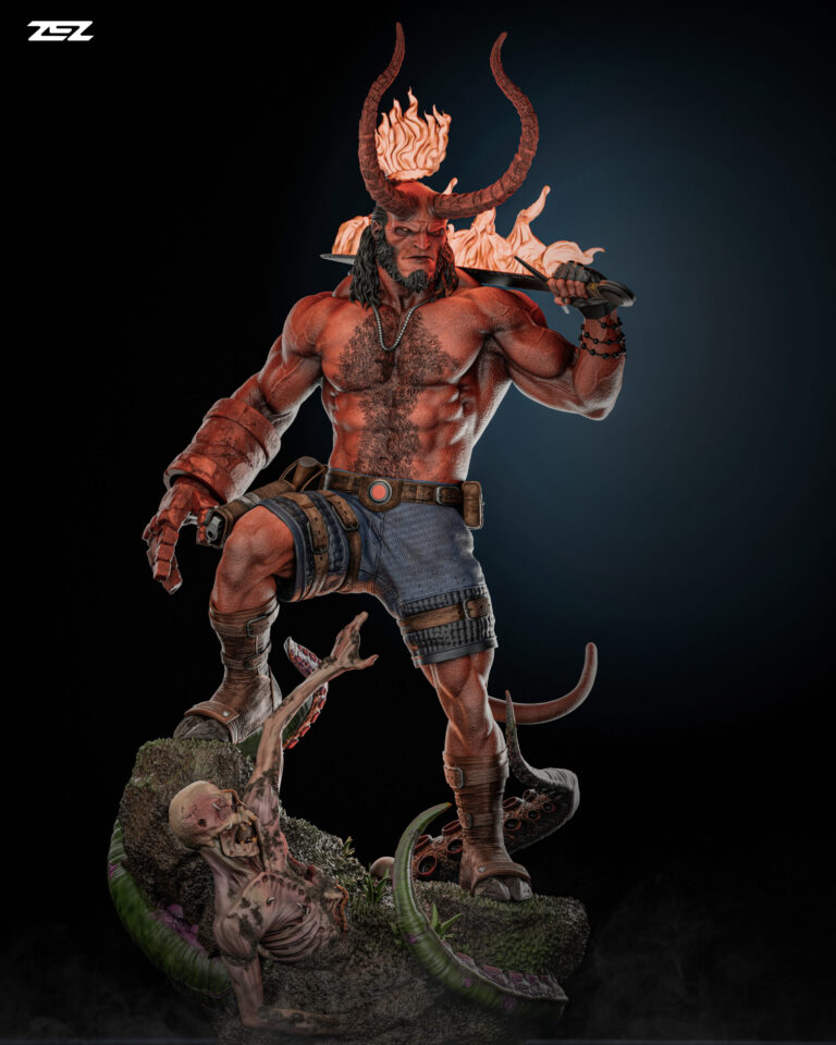 Hellboy + Busto - Dark Horse - STL Files - STL Forge