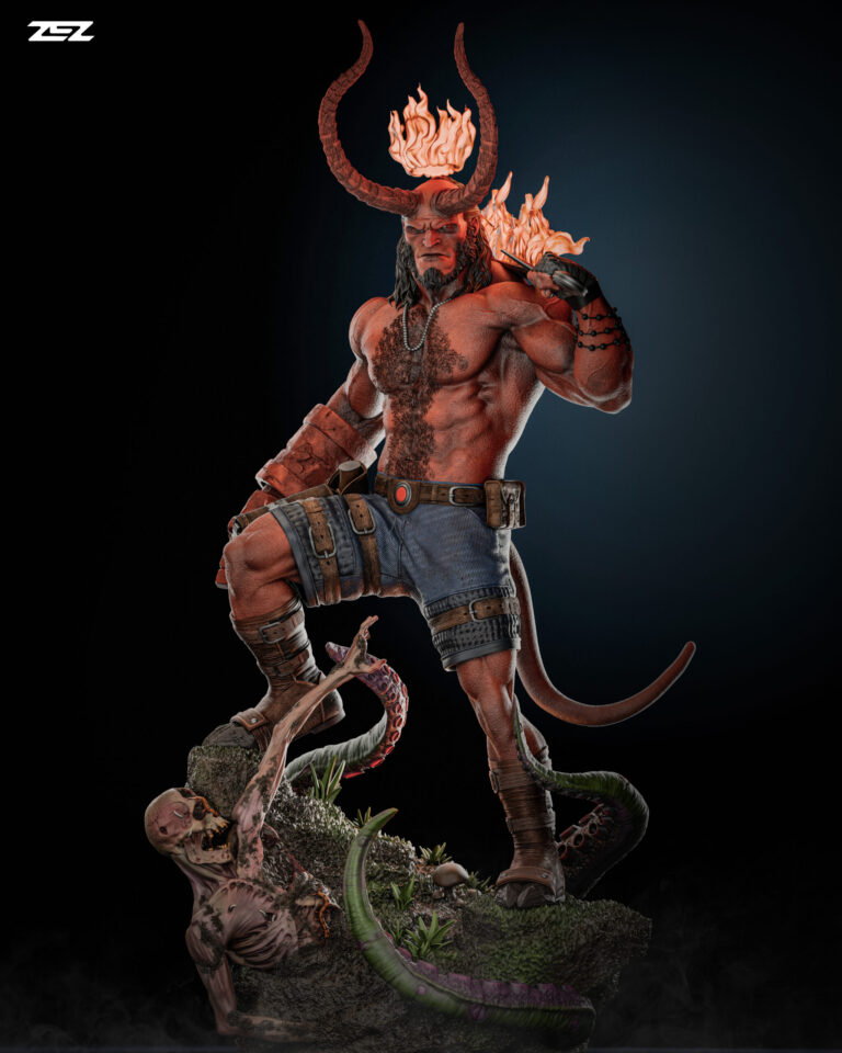 Hellboy + Busto - Dark Horse - STL Files - STL Forge