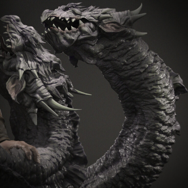 Hercules vs Hydra - Fantasy - STL Files - STL Forge