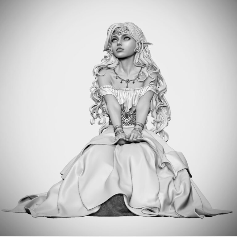 Princesa Elfa - Fantasy - STL Files - STL Forge