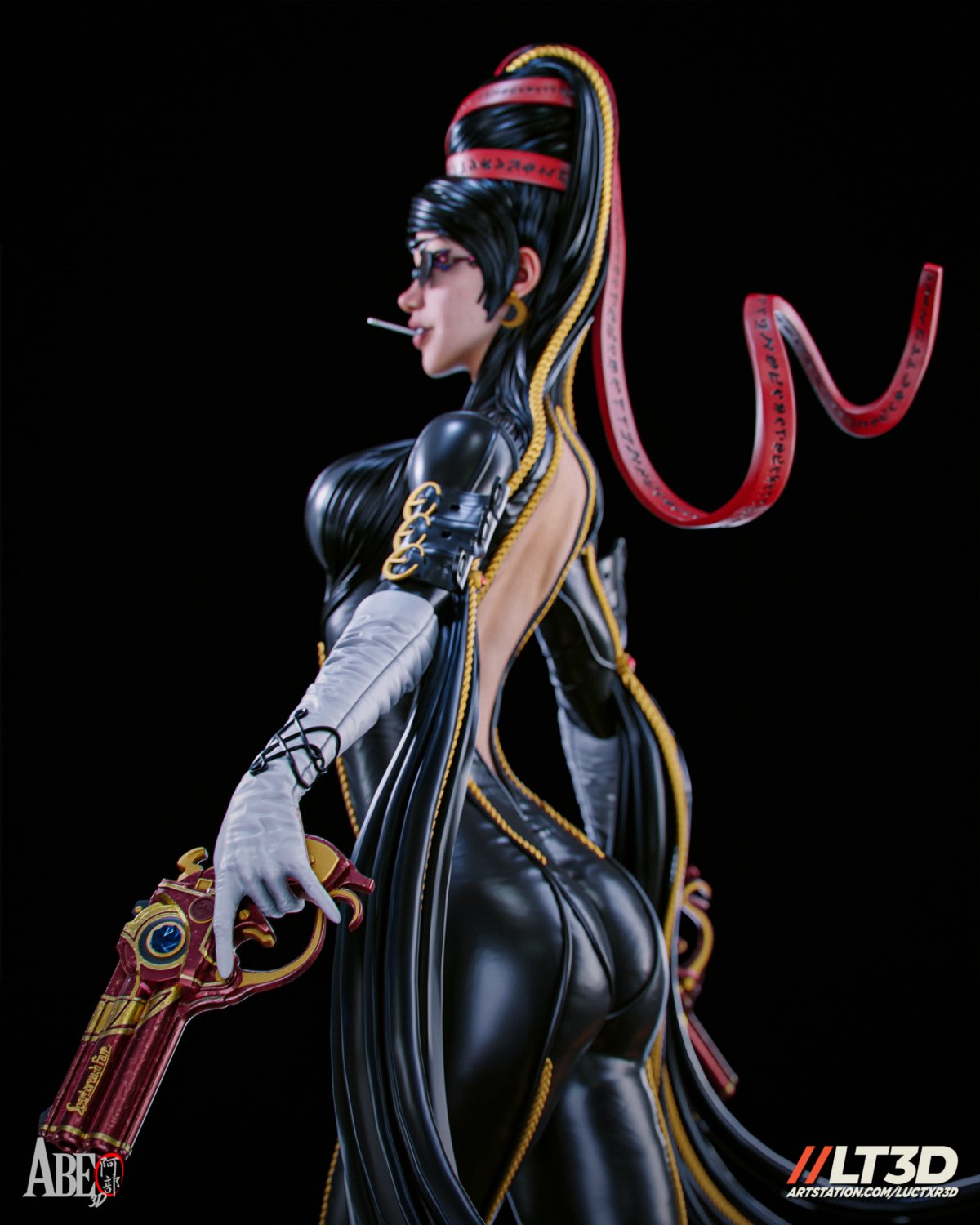Bayonetta de perfil