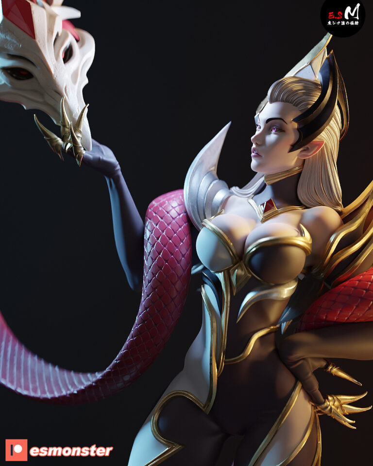Evelynn de Perfil y luz