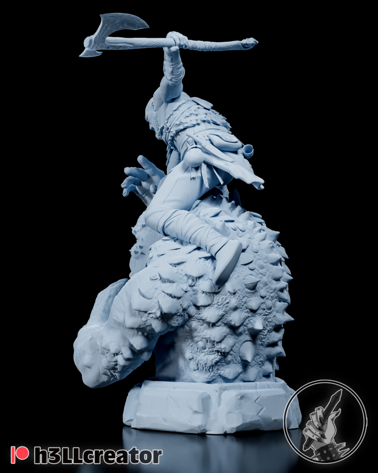 Kratos + Busto - God of War - STL Files - STL Forge
