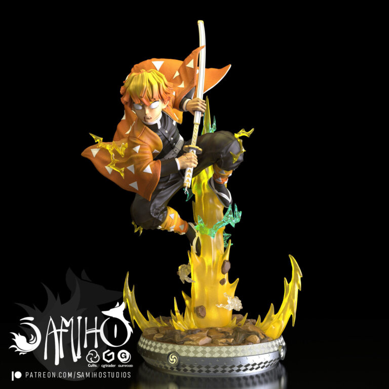 Zenitsu Agatsuma - Kimetsu no Yaiba - STL Files