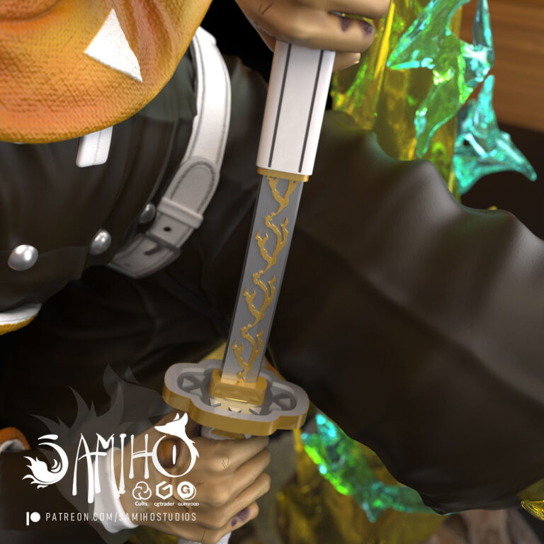 Zenitsu Agatsuma - Kimetsu no Yaiba - STL Files