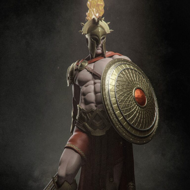 Ares cuerpo a la mitad