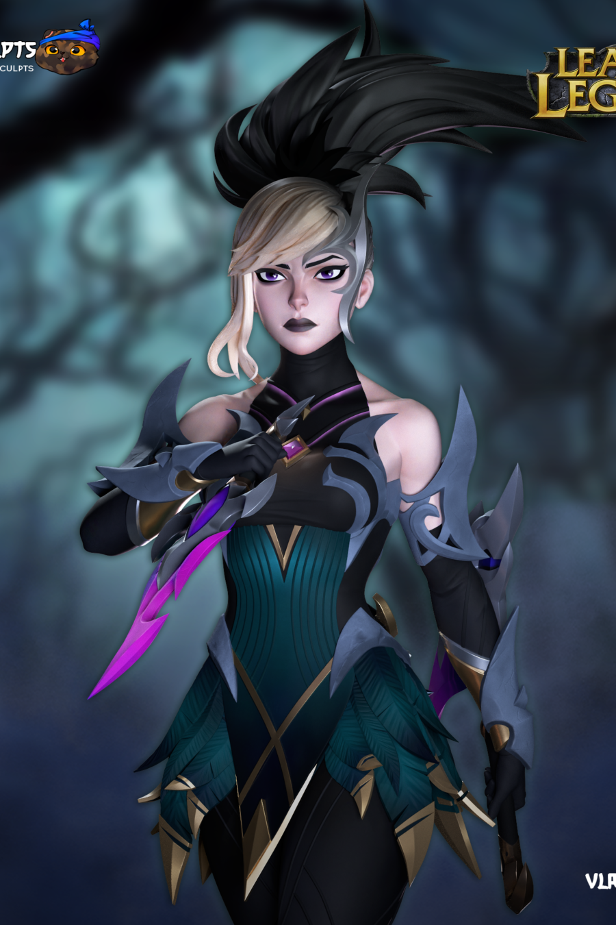 Akali Aquelarre Cuerpo Completo