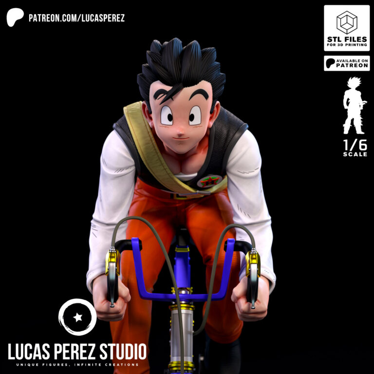 Gohan Adolescente en bicicleta