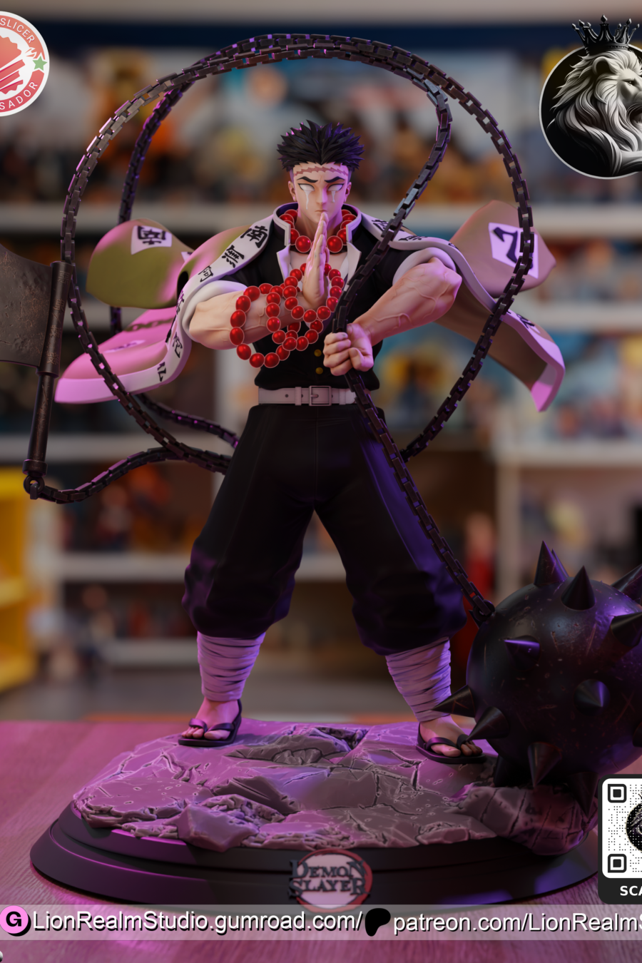 Gyomei Himejima - Kimetsu no Yaiba - STL Files - STL Forge