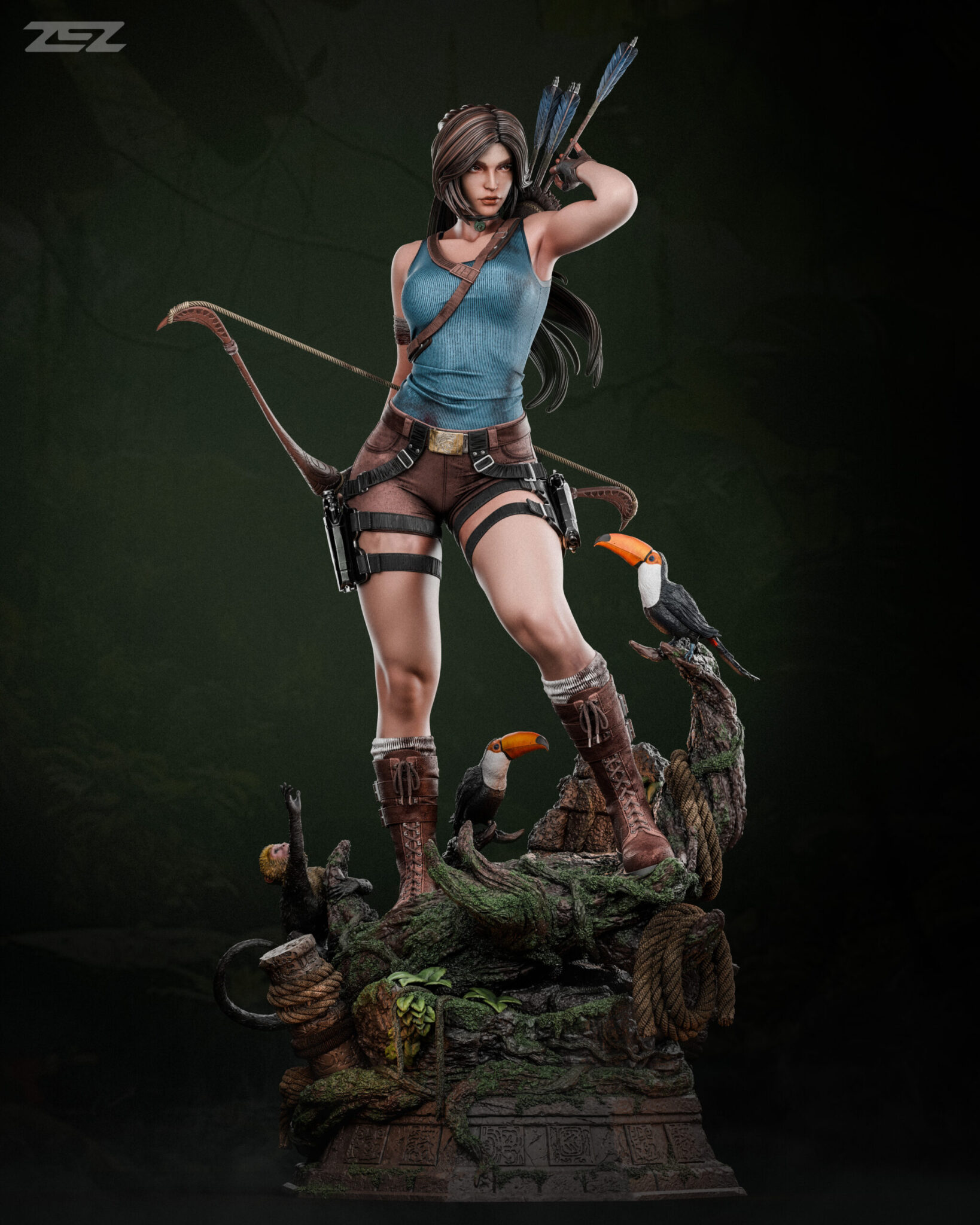 Lara Croft STL + Poster - Tomb Raider