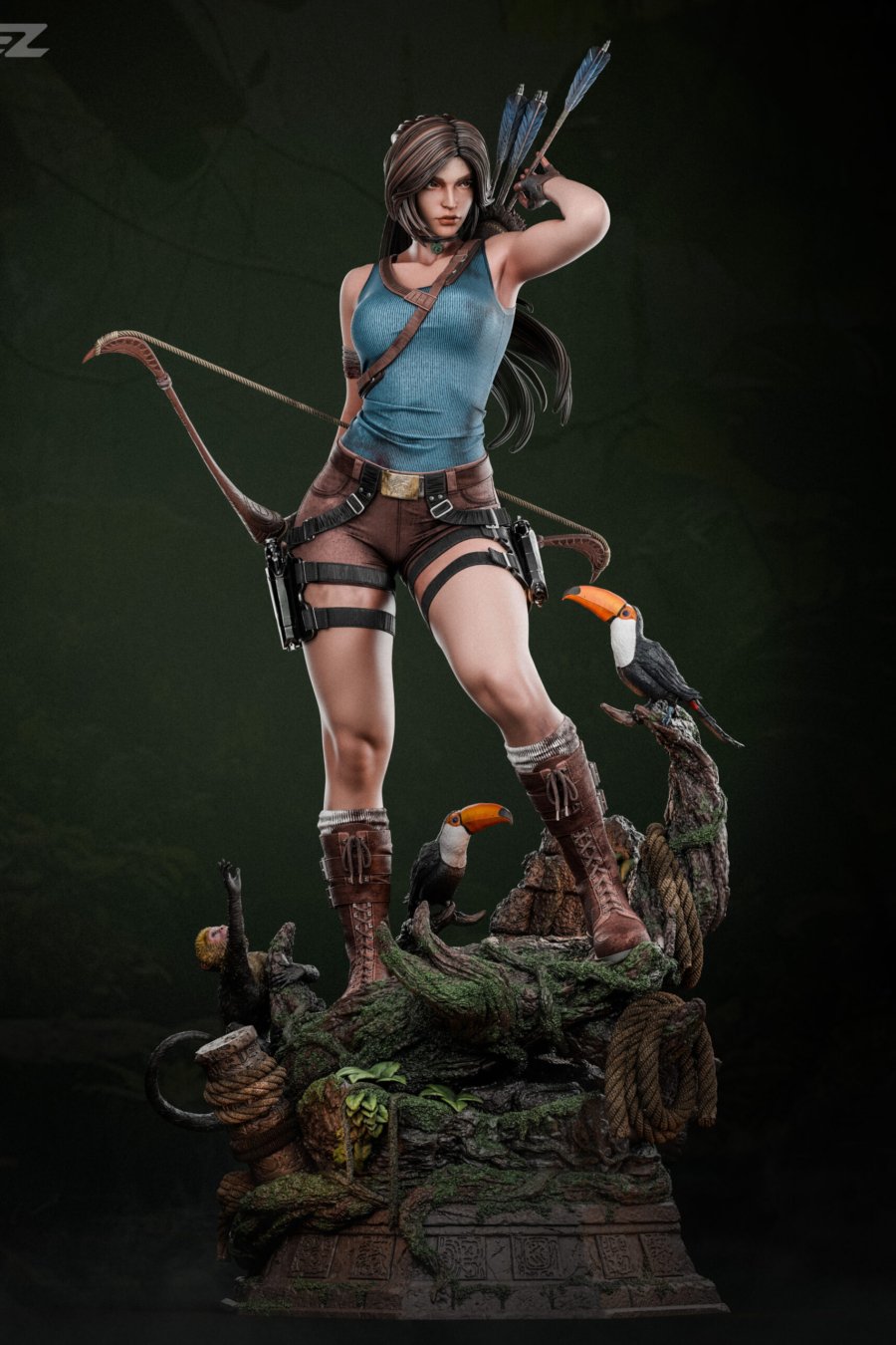 Lara Croft cuerpo completo