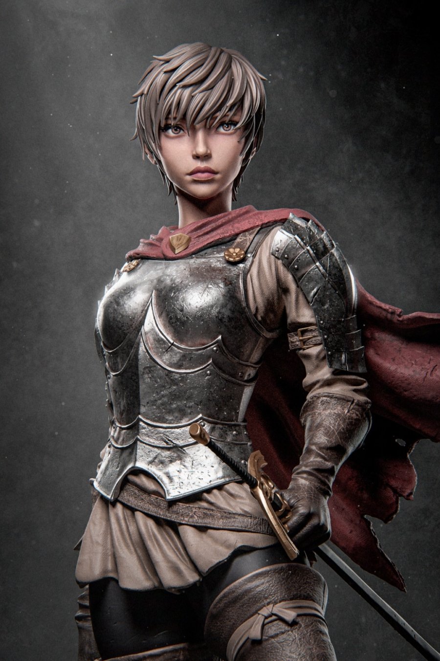 Casca plano de la mitad