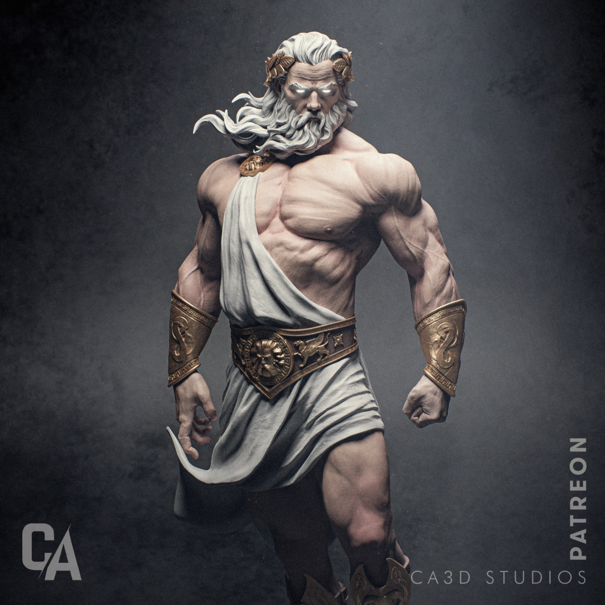 Dios Griego Zeus cuerpo completo