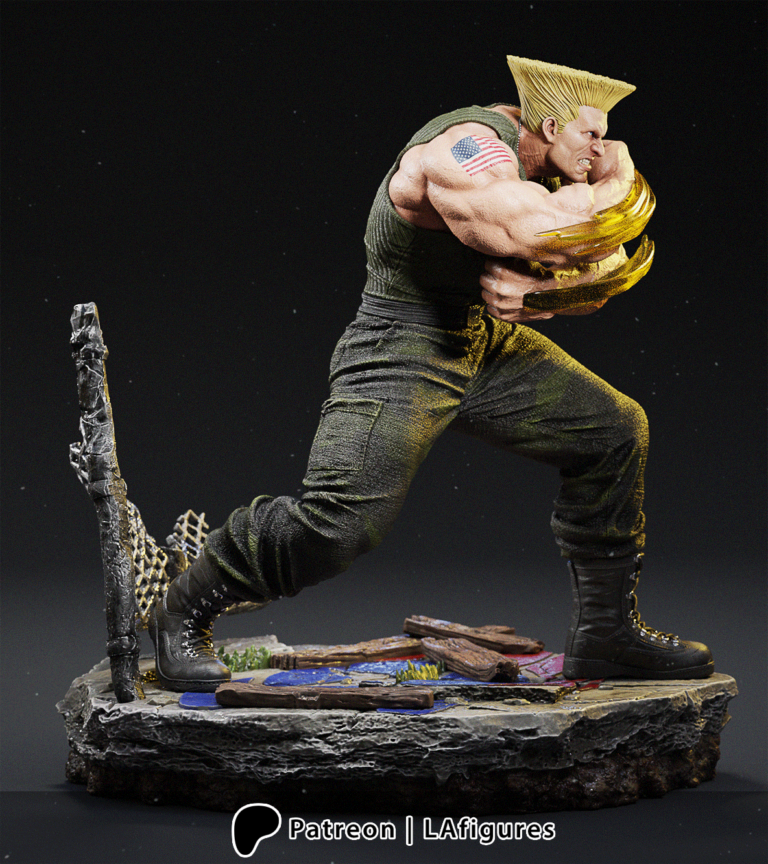 Guile - Street Fighter - STL Files - STL Forge