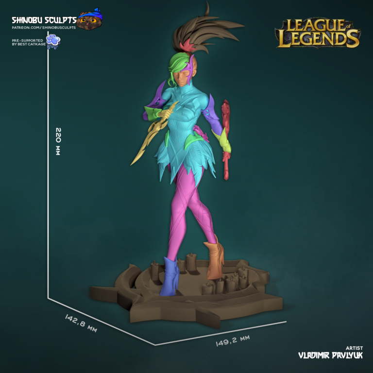 Akali Aquelarre - League of Legends - STL Files