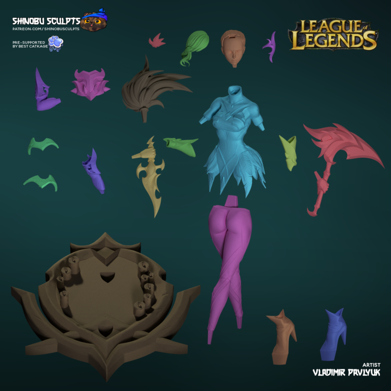 Akali Aquelarre - League of Legends - STL Files