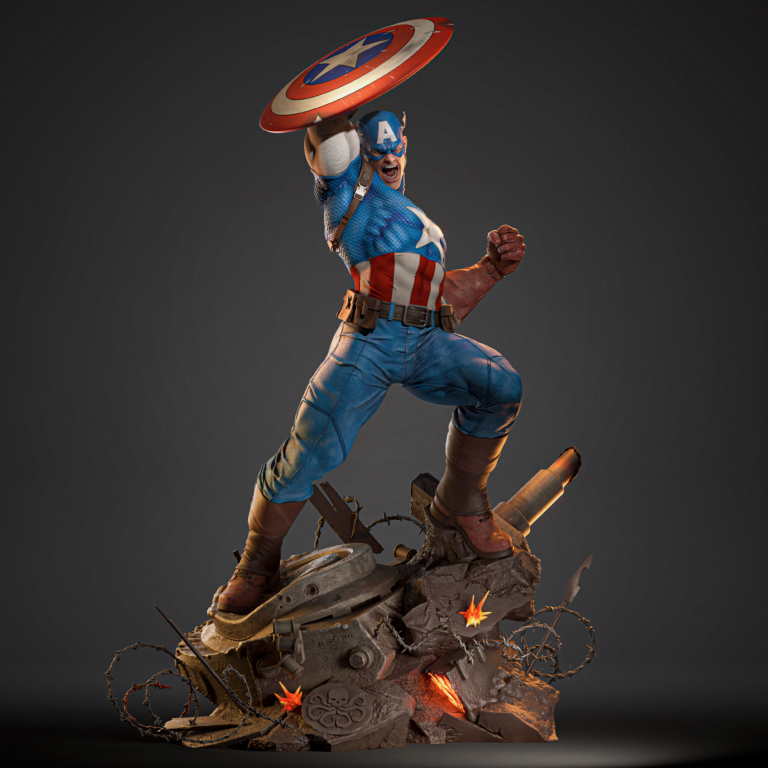 Capitán América - Marvel - STL Files