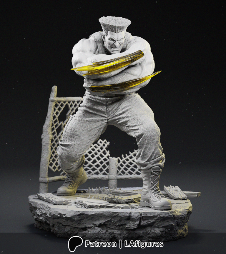 Guile - Street Fighter - STL Files - STL Forge