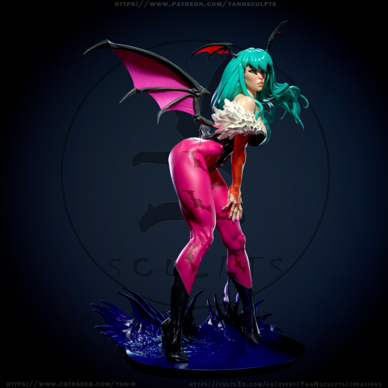 Morrigan 2 + NSFW - Darkstalkers - STL Files - STL Forge