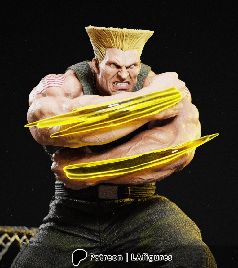 Guile - Street Fighter - STL Files - STL Forge