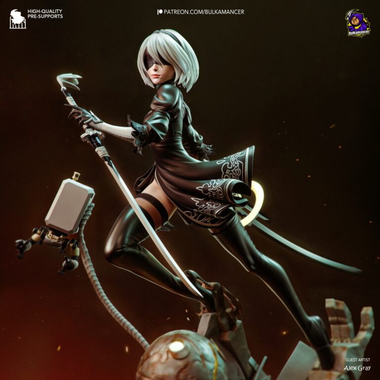 2B 2 - Nier - STL Files - STL Forge