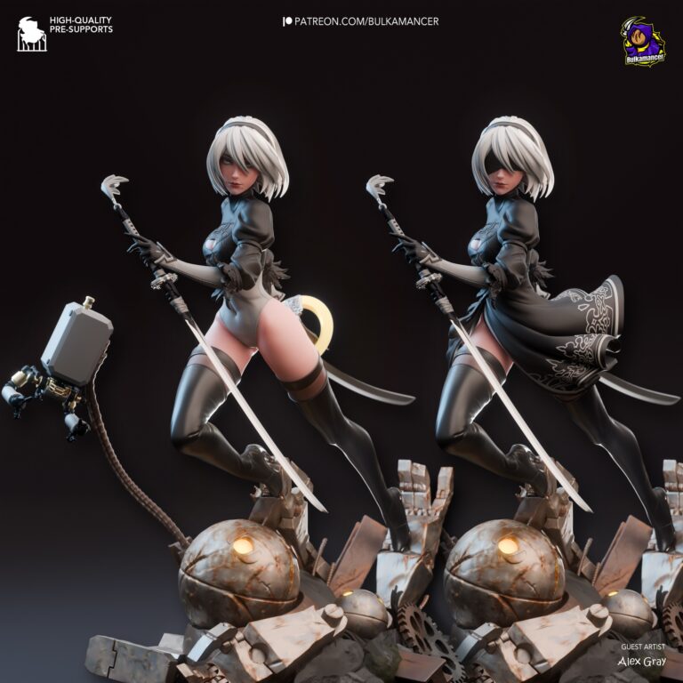 2B 2 - Nier - STL Files - STL Forge
