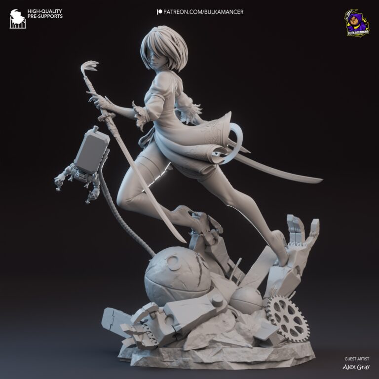 2B 2 - Nier - STL Files - STL Forge