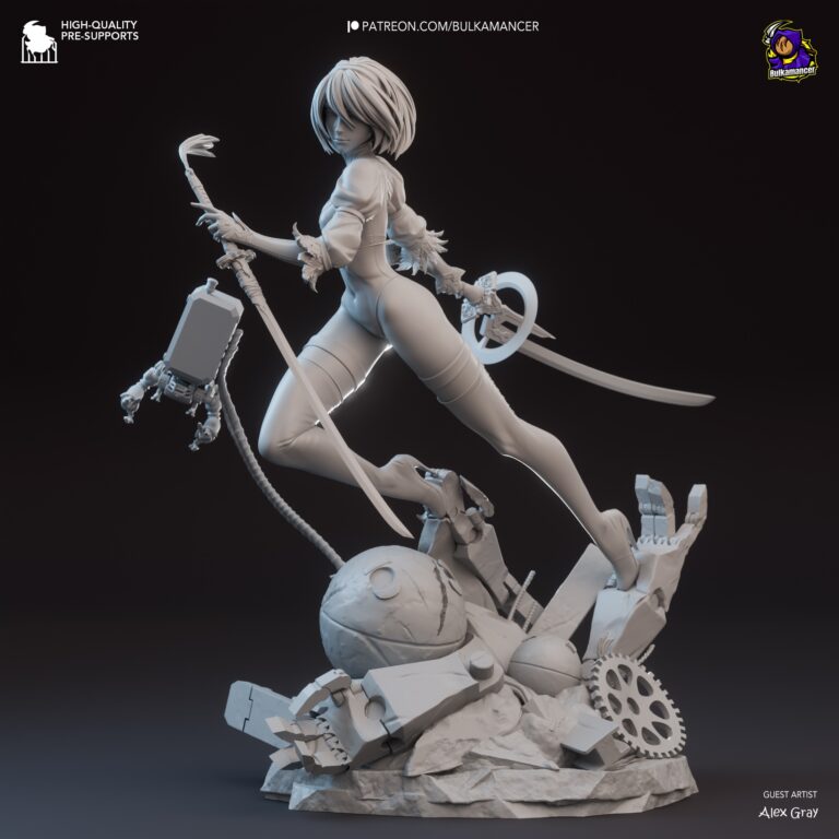 2B 2 - Nier - STL Files - STL Forge