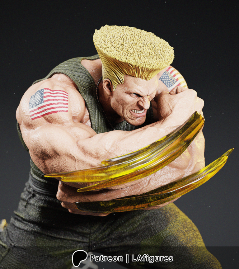 Guile - Street Fighter - STL Files - STL Forge
