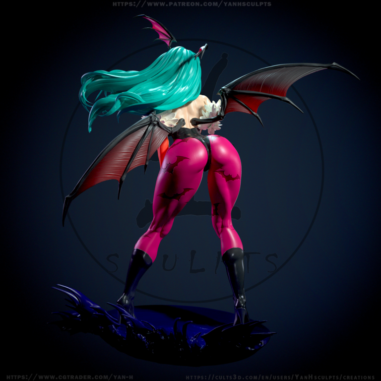 Morrigan 2 + NSFW - Darkstalkers - STL Files - STL Forge