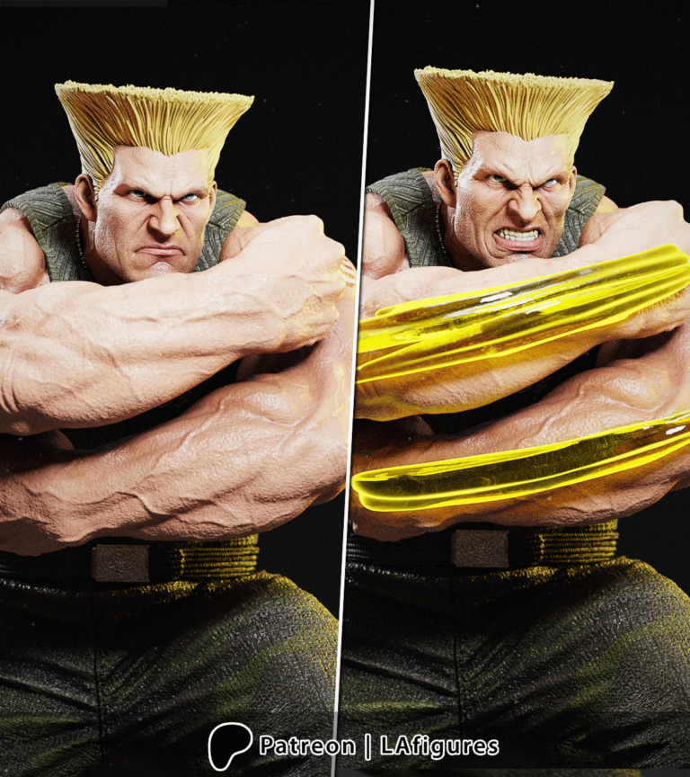 Guile - Street Fighter - STL Files - STL Forge