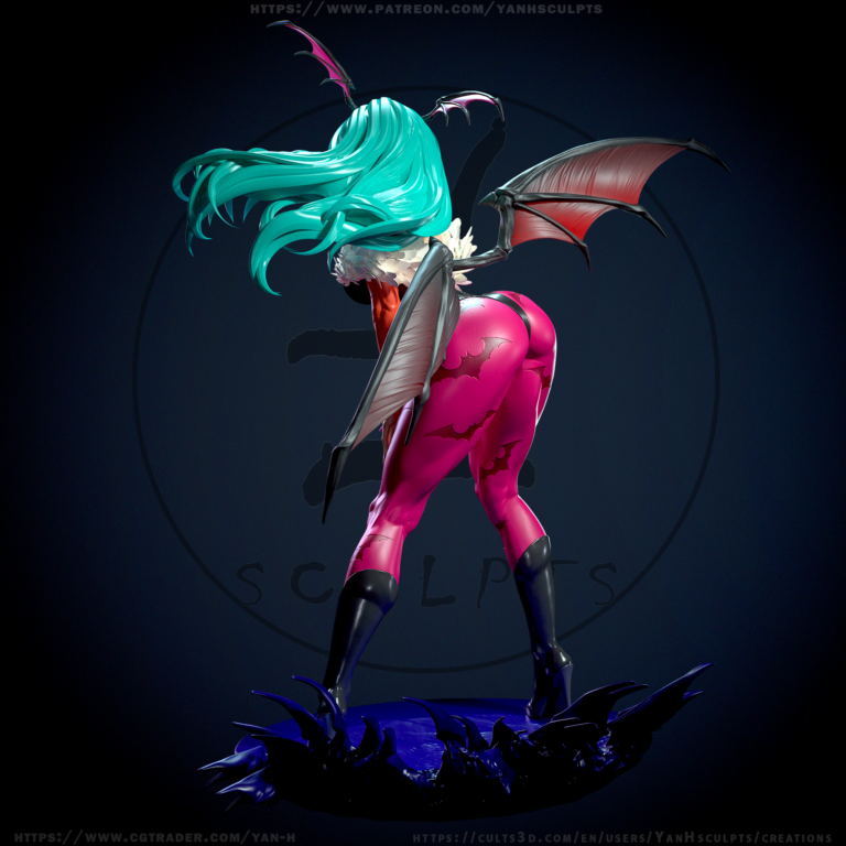 Morrigan 2 + NSFW - Darkstalkers - STL Files - STL Forge